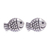 Sterling silver stud earrings, 'Joyful Fish' - Hand Made Sterling Silver Stud Fish Earrings thumbail