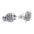 Sterling silver stud earrings, 'Joyful Fish' - Hand Made Sterling Silver Stud Fish Earrings (image 2d) thumbail