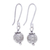 Sterling silver dangle earrings, 'Future Earth' - Artisan Made Sterling Silver Dangle Earrings thumbail
