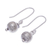 Sterling silver dangle earrings, 'Future Earth' - Artisan Made Sterling Silver Dangle Earrings (image 2c) thumbail
