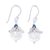 Cultured pearl dangle earrings, 'Angels of Joy' - Cultured Pearl and Sterling Silver Dangle Earrings (image 2a) thumbail