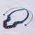 Macrame pendant necklace, 'Boho Morning in Blue' - Thai Hand Threaded Macrame Lapis Lazuli Beaded Necklace (image 2c) thumbail