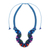 Macrame pendant necklace, 'Boho Morning in Blue' - Thai Hand Threaded Macrame Lapis Lazuli Beaded Necklace (image 2d) thumbail