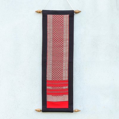 Wandbehang aus Baumwolle - Handgefertigter geometrischer Wandbehang aus thailändischer Baumwolle