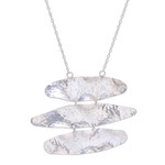 Sterling silver pendant necklace, 'Horizon' - Hand Made Sterling Silver Pendant Necklace