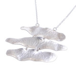 Sterling silver pendant necklace, 'Horizon' - Hand Made Sterling Silver Pendant Necklace