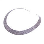 Silver collar necklace, 'Mystic Mind' - Hand Made Silver Choker from Thailand