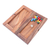 Folding wooden game, 'Ludo' - Handcrafted Folding Wood Ludo Game (image 2e) thumbail
