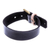 Men's leather wristband bracelet, 'Brass Buckle' - Men's Adjustable Brass Buckle Leather Wristband (image 2d) thumbail