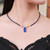Lapis lazuli pendant necklace, 'Shrouded Origins' - Hand Made Sterling Silver and Lapis Lazuli Pendant Necklace (image 2j) thumbail