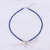 Quartz and lapis lazuli pendant necklace, 'Wild Moon' - Handmade Clear Quartz and Lapis Lazuli Pendant Necklace (image 2b) thumbail