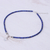 Quartz and lapis lazuli pendant necklace, 'Wild Moon' - Handmade Clear Quartz and Lapis Lazuli Pendant Necklace (image 2c) thumbail