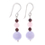 Multi-gemstone dangle earrings, 'All Seasons' - Hand Made Multi-Gemstone Sterling Silver Dangle Earrings