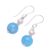 Quartz and cultured freshwater pearl dangle earrings, 'Ocean Charm' - Hand Made Quartz and Freshwater Pearl Dangle Earrings (image 2c) thumbail