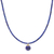 Gold-plated lapis lazuli pendant necklace, 'Before Dawn in Blue' - Hand Made Gold Plated Lapis Lazuli Pendant Necklace