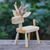 Wood statuette, 'Clever Deer' - Hand Crafted Santol Wood Deer Statuette from Thailand thumbail