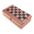 Travel chess and backgammon set, 'Two for One' - Handmade Raintree Wood Chess and Backgammon Game (image 2f) thumbail