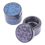 Decorative wood boxes, 'Frosty Flora' (pair) - Handmade Decorative Floral Wood Boxes from Thailand (Pair)