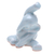 Celadon ceramic figurine, 'Head to Knee' - Hand Crafted Ceramic Elephant Yoga-Themed Figurine (image 2d) thumbail