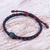 Jade macrame bracelet, 'Bohemian Chic' - Hand Knotted Jade and Silver Macrame Bracelet (image 2) thumbail
