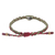 Rutilated quartz macrame bracelet, 'Bohemian Chic' - Hand Made Quartz and Brass Bead Macrame Bracelet