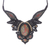 Unakite macrame pendant necklace, 'Bohemian Jewel' - Hand Knotted Unakite Macrame Pendant Necklace thumbail
