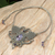 Amethyst macrame pendant necklace, 'Boho Lilac' - Hand Knotted Amethyst Macrame Pendant Necklace (image 2c) thumbail