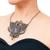 Amethyst macrame pendant necklace, 'Boho Lilac' - Hand Knotted Amethyst Macrame Pendant Necklace from Thailand (image 2i) thumbail
