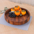 Wood lazy susan, 'Spin Me Around' - Hand Carved Raintree Wood Lazy Susan thumbail