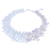 Multi-gemstone beaded necklace, 'Heavenly Song' - Cultured Pearl and Rainbow Moonstone Choker Necklace (image 2c) thumbail