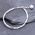 Cultured freshwater pearl beaded pendant bracelet, 'Bright Lights in White' - Cultured Freshwater Pearl Pendant Bracelet from Thailand (image 2) thumbail