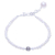 Cultured freshwater pearl beaded pendant bracelet, 'Bright Lights in White' - Cultured Freshwater Pearl Pendant Bracelet from Thailand thumbail
