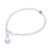 Cultured freshwater pearl beaded pendant bracelet, 'Bright Lights in White' - Cultured Freshwater Pearl Pendant Bracelet from Thailand (image 2e) thumbail