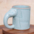 Celadon ceramic mug, 'Calming Cup' - Hand Crafted Celadon Ceramic Elephant Mug thumbail