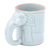 Celadon ceramic mug, 'Calming Cup' - Hand Crafted Celadon Ceramic Elephant Mug (image 2a) thumbail