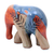 Escultura de cerámica celadón - Escultura de elefante de cerámica celadón hecha a mano artesanalmente