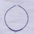 Lapis lazuli pendant necklace, 'Lapis Leaf' - Hand Made Lapis Lazuli and Silver Pendant Necklace (image 2b) thumbail