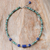 Lapis lazuli and hematite pendant necklace, 'Earth Orbit' - Handmade Lapis Lazuli and Hematite Pendant Necklace (image 2b) thumbail