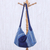 Cotton shoulder bag, 'Blue Passion' - Hand Made Blue Cotton Shoulder Bag thumbail
