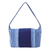 Cotton shoulder bag, 'Blue Passion' - Hand Made Blue Cotton Shoulder Bag