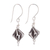Silver dangle earrings, 'Spin City' - Artisan Crafted Karen Silver Dangle Earrings