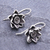 Sterling silver drop earrings, 'Flowers in the Attic' - Sterling Silver Floral Drop Earrings from Thailand