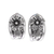 Sterling silver drop earrings, 'Woven Flowers' - Hand Made Sterling Silver Floral Drop Earrings (image 2a) thumbail