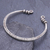 Silver cuff bracelet, 'Beauty in Nature' - Hand Crafted Sterling Silver Cuff Bracelet (image 2) thumbail