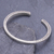 Manschettenarmband aus Sterlingsilber - Handgefertigtes Manschettenarmband aus Sterlingsilber mit Blattmotiv