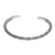 Manschettenarmband aus Sterlingsilber - Handgefertigtes Spiral-Manschettenarmband aus Karen-Silber