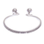 Sterling silver cuff bracelet, 'Bells Ring' - Handmade Sterling Silver Floral Cuff Bracelet thumbail