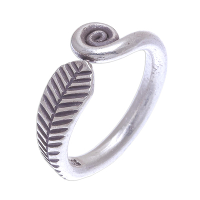 Hand Made Sterling Silver Spiral Band Ring