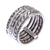 anillo de banda de plata - Anillo de plata karen hecho a mano.