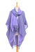 Cotton kimono and scarf set, 'Mild Violet' - Cotton Kimono and Scarf Set from Thailand thumbail